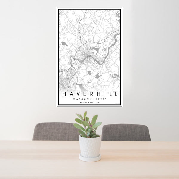 Haverhill - Massachusetts Classic Map Print