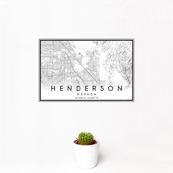 Henderson - Nevada Classic Map Print