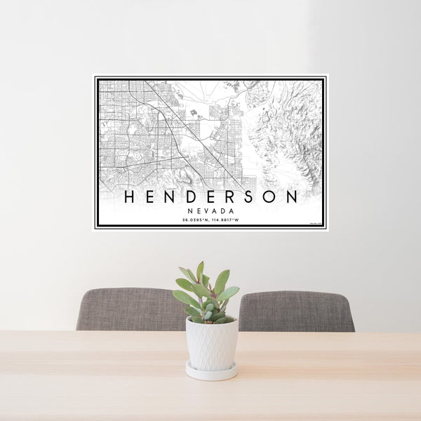 Henderson - Nevada Classic Map Print