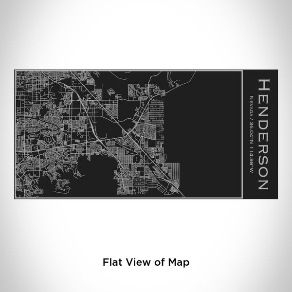 Henderson - Nevada Map Insulated Bottle in Matte Black