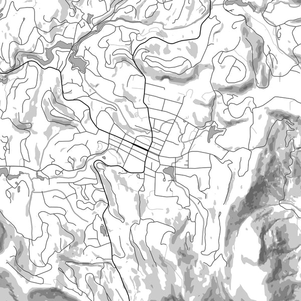 Highlands - North Carolina Classic Map Print