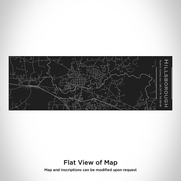Hillsborough - North Carolina Map Insulated Cup in Matte Black