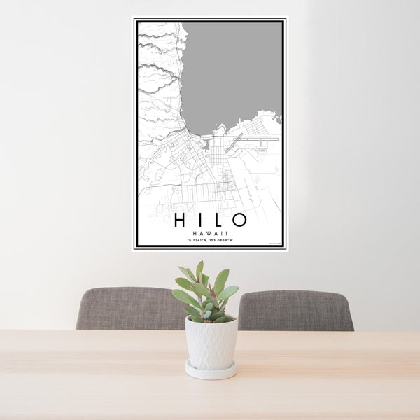 Hilo - Hawaii Classic Map Print
