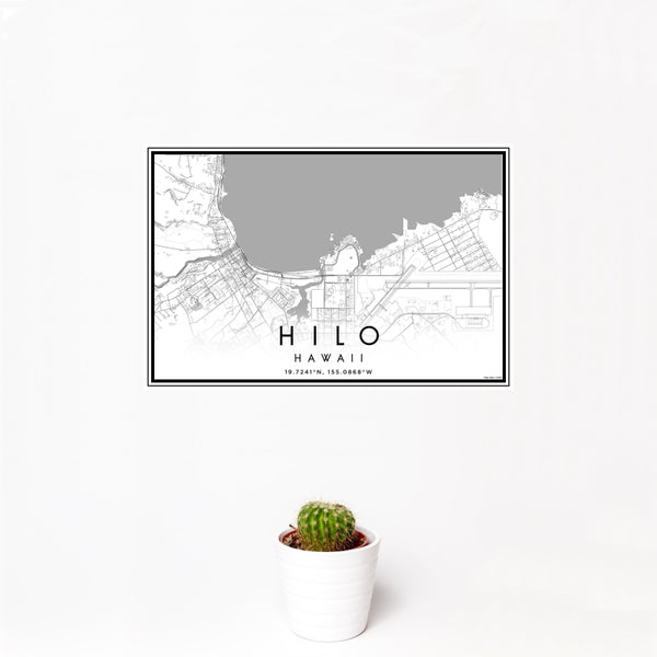 Hilo - Hawaii Classic Map Print