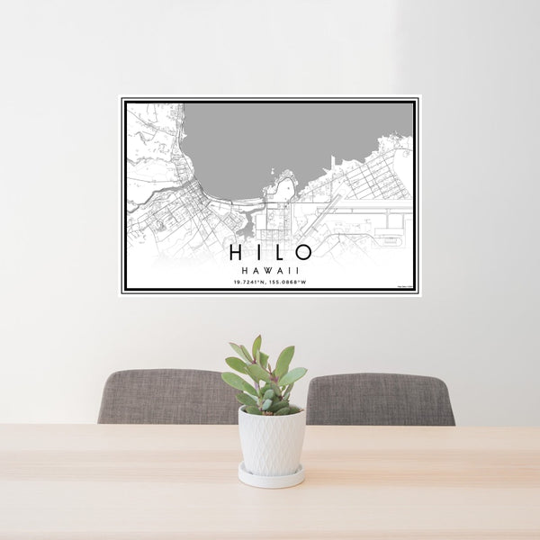 Hilo - Hawaii Classic Map Print