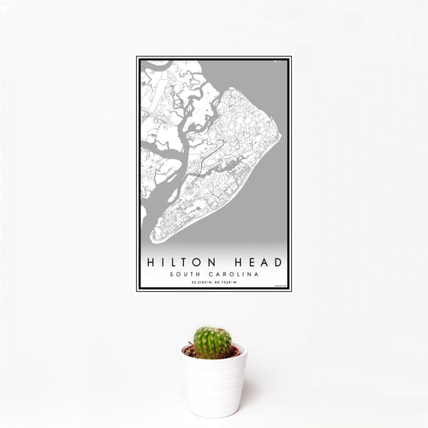 Hilton Head - South Carolina Classic Map Print