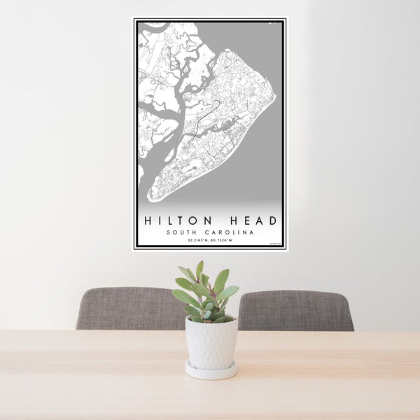 Hilton Head - South Carolina Classic Map Print