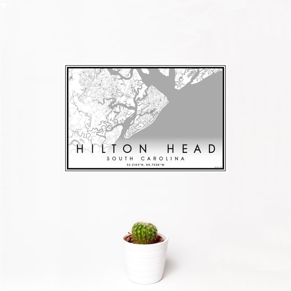 Hilton Head - South Carolina Classic Map Print