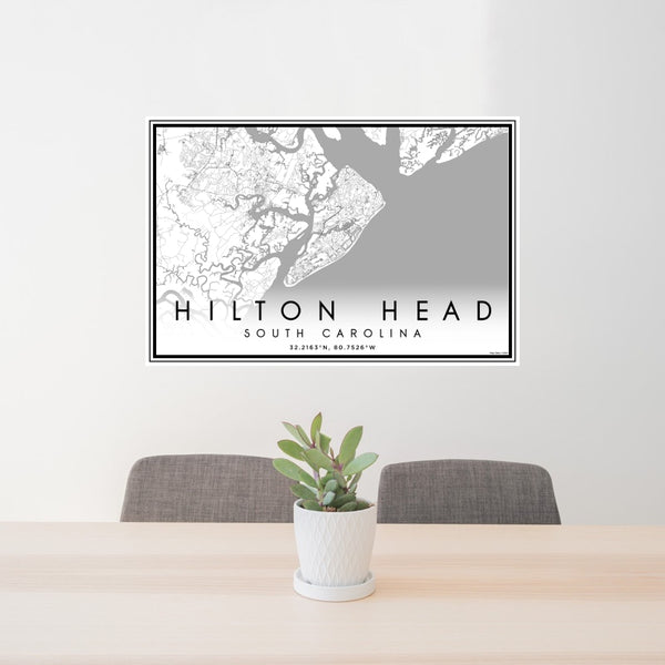 Hilton Head - South Carolina Classic Map Print