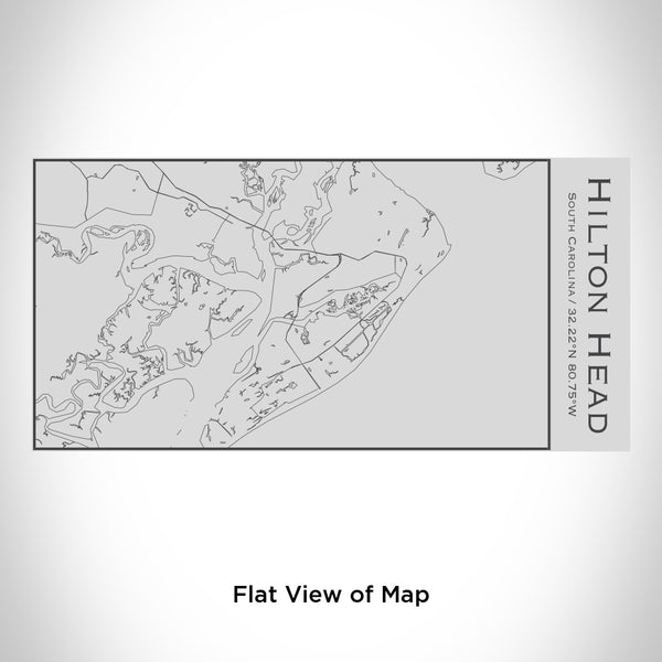 Hilton Head - South Carolina Map Insulated Bottle