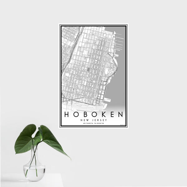 Hoboken - New Jersey Classic Map Print