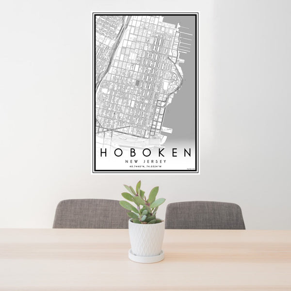 Hoboken - New Jersey Classic Map Print