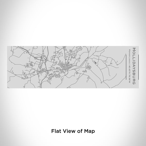 Rendered View of Hollidaysburg Pennsylvania Map Engraving on 10oz Stainless Steel Insulated Cup with Sipping Lid