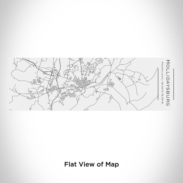 Rendered View of Hollidaysburg Pennsylvania Map Engraving on 10oz Stainless Steel Insulated Cup with Sliding Lid in White