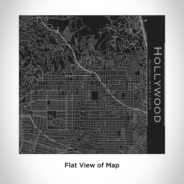 Hollywood - California Map Tumbler in Matte Black