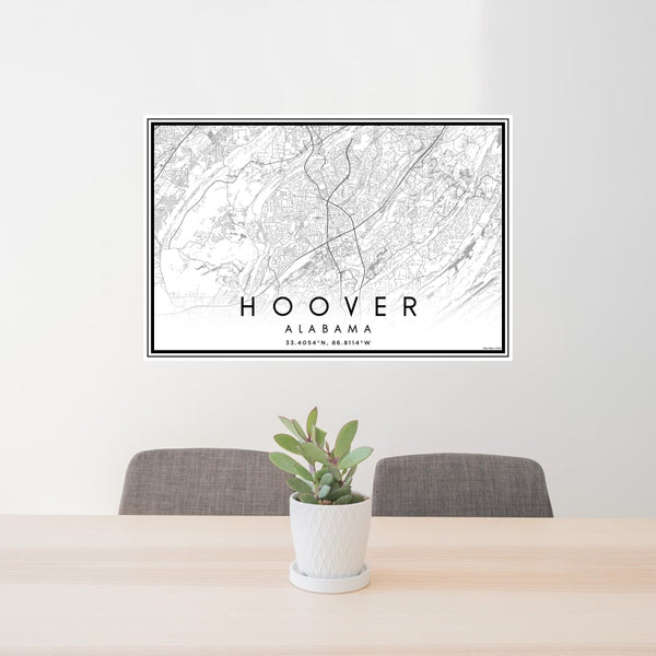 Hoover - Alabama Classic Map Print