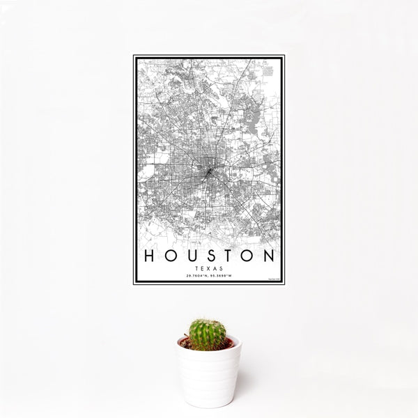 Houston - Texas Classic Map Print