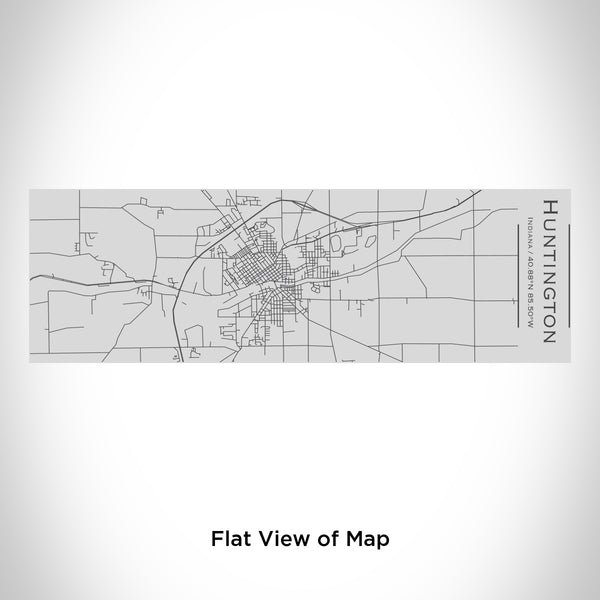 Rendered View of Huntington Indiana Map Engraving on 10oz Stainless Steel Insulated Cup with Sipping Lid