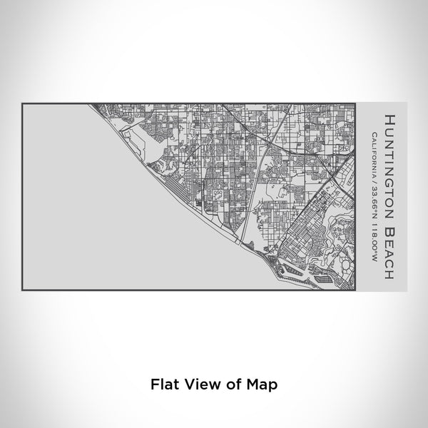 Huntington Beach - California Map Insulated Bottle