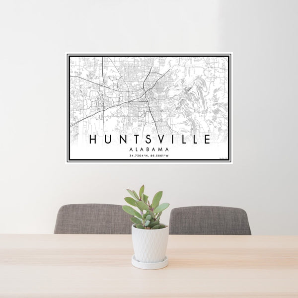 Huntsville - Alabama Classic Map Print