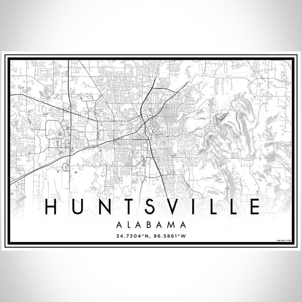 Huntsville - Alabama Classic Map Print