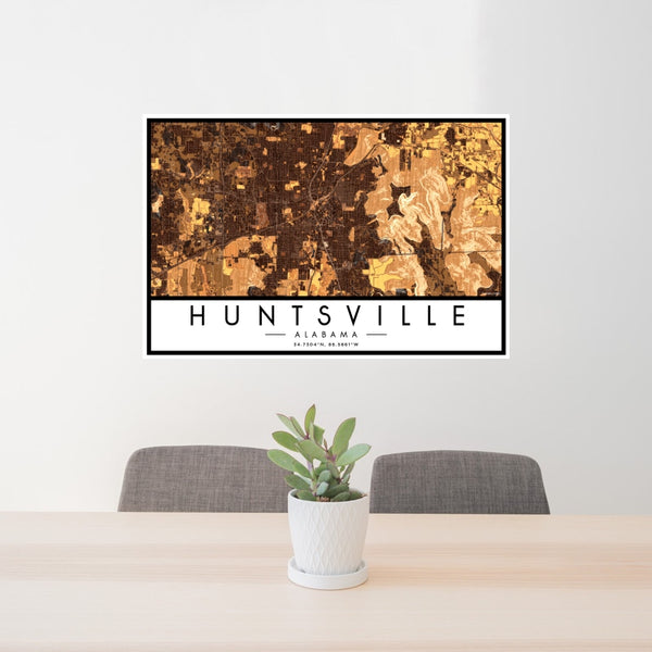 Huntsville - Alabama Map Print in Ember