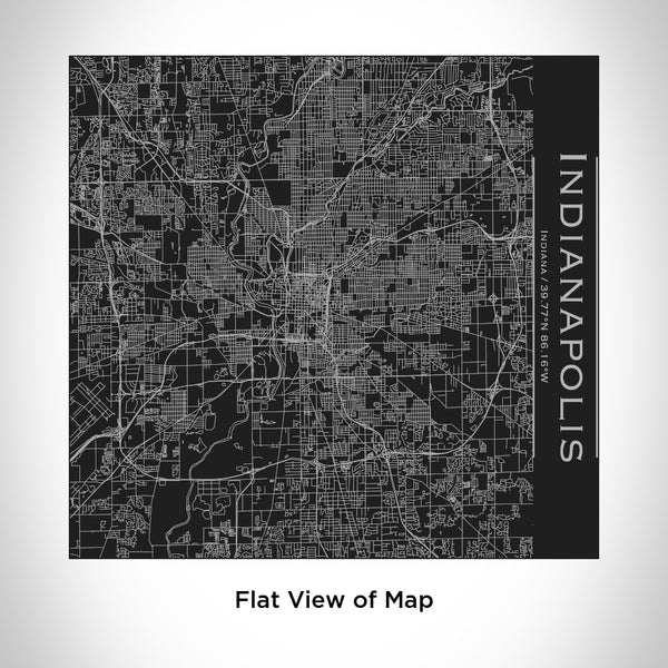 Indianapolis - Indiana Map Tumbler in Matte Black
