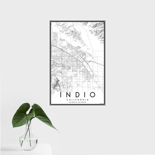 Indio - California Classic Map Print