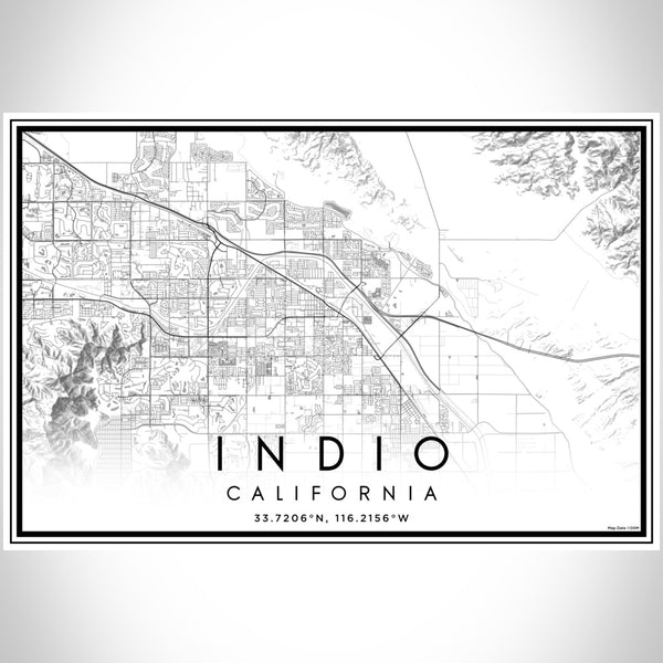 Indio - California Classic Map Print