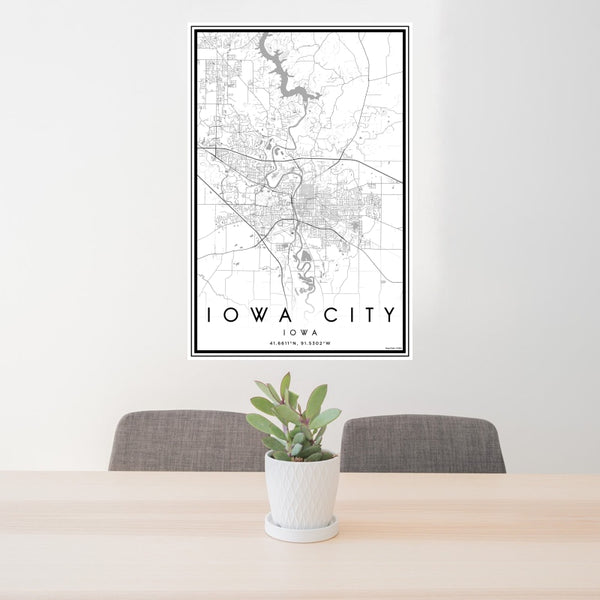 Iowa City - Iowa Classic Map Print