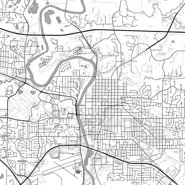 Iowa City - Iowa Classic Map Print