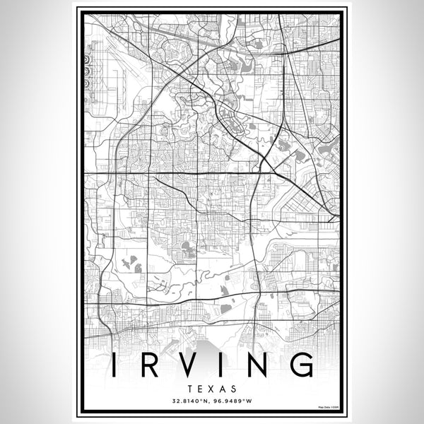 Irving - Texas Classic Map Print