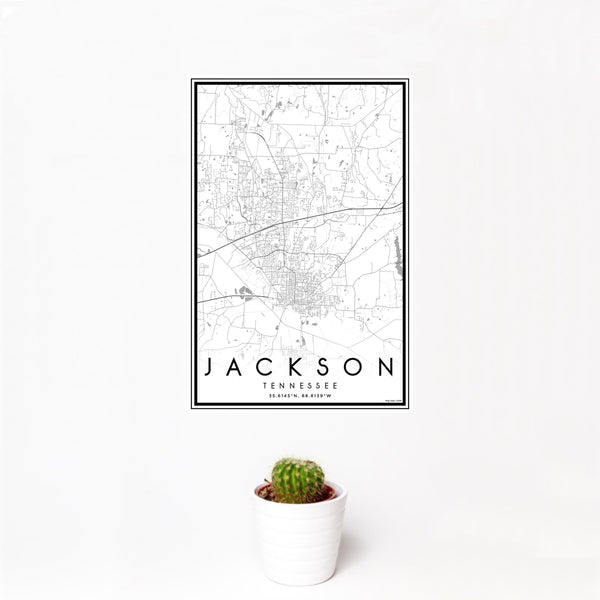 Jackson - Tennessee Classic Map Print