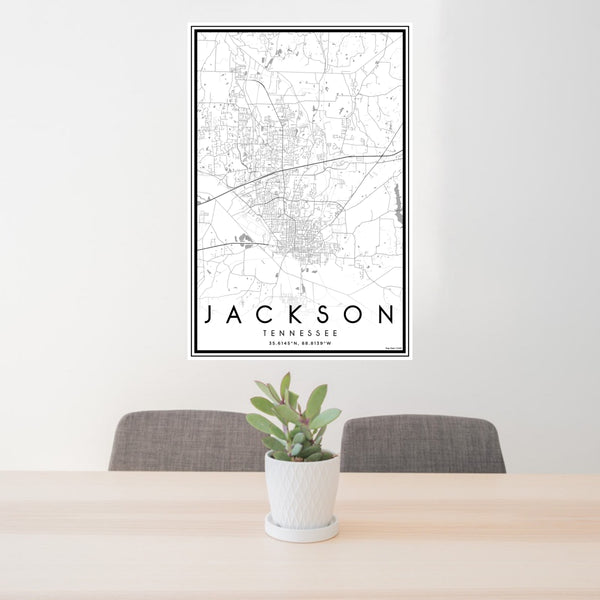 Jackson - Tennessee Classic Map Print