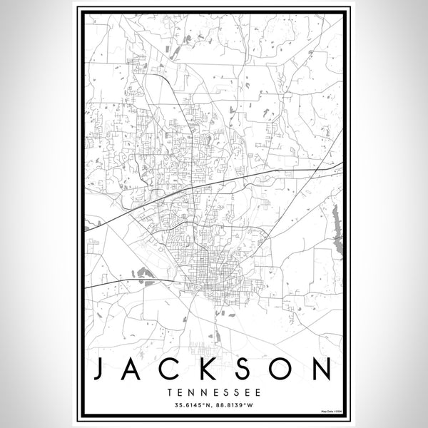 Jackson - Tennessee Classic Map Print