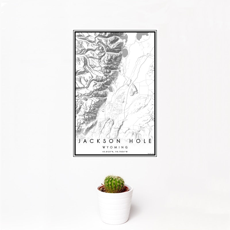 Jackson Hole - Wyoming Classic Map Print