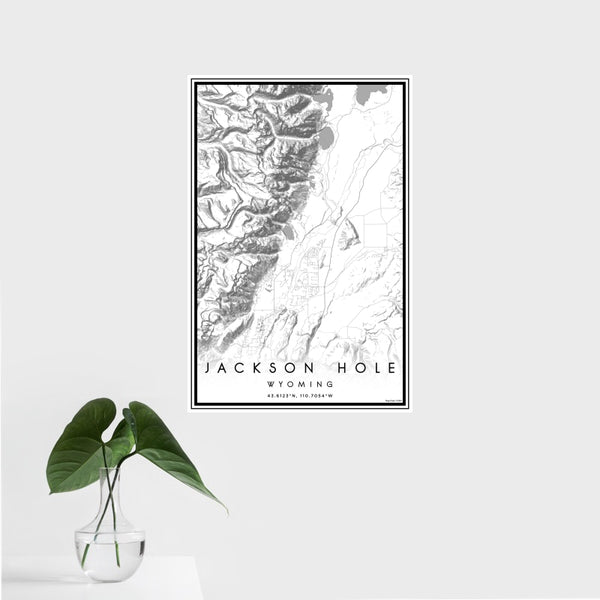Jackson Hole - Wyoming Classic Map Print