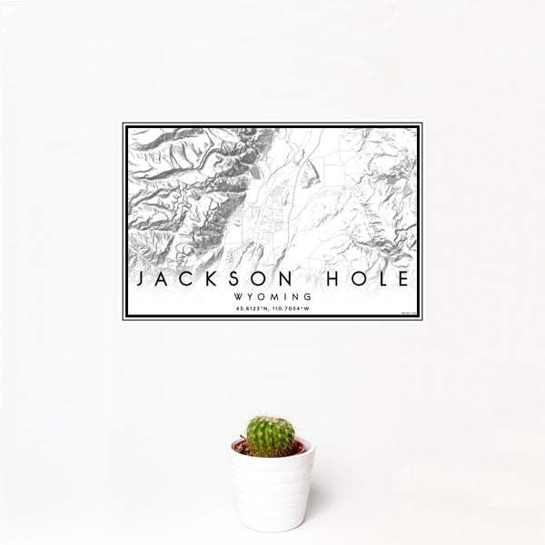 Jackson Hole - Wyoming Classic Map Print