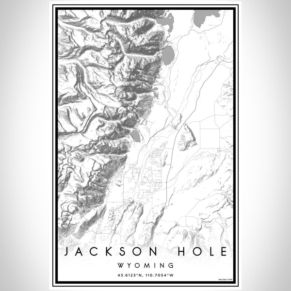 Jackson Hole - Wyoming Classic Map Print