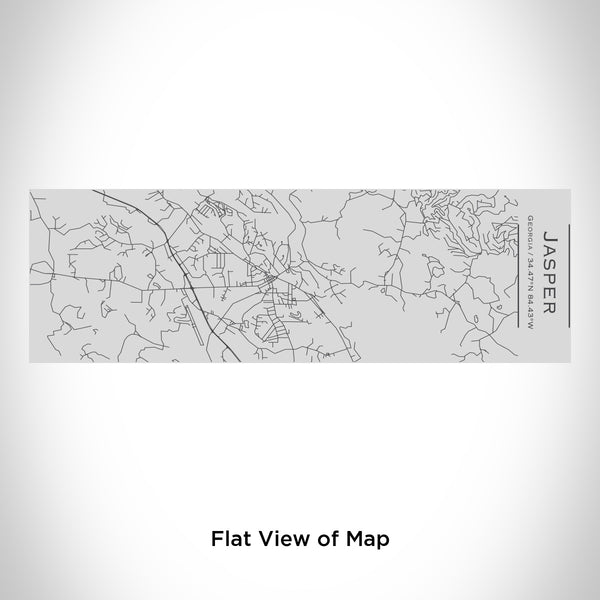 Rendered View of Jasper Georgia Map Engraving on 10oz Stainless Steel Insulated Cup with Sipping Lid