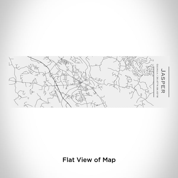 Rendered View of Jasper Georgia Map Engraving on 10oz Stainless Steel Insulated Cup with Sliding Lid in White