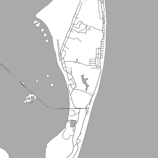 Jekyll Island - Georgia Classic Map Print