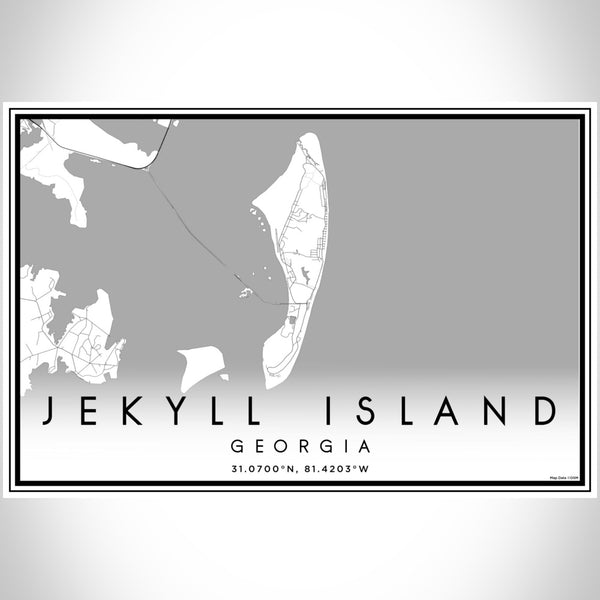 Jekyll Island - Georgia Classic Map Print