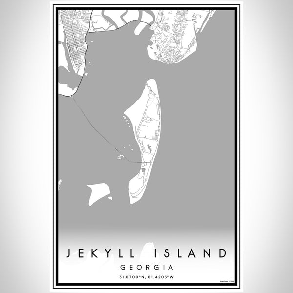 Jekyll Island - Georgia Classic Map Print