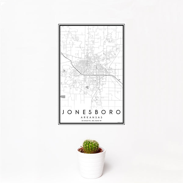 Jonesboro - Arkansas Classic Map Print