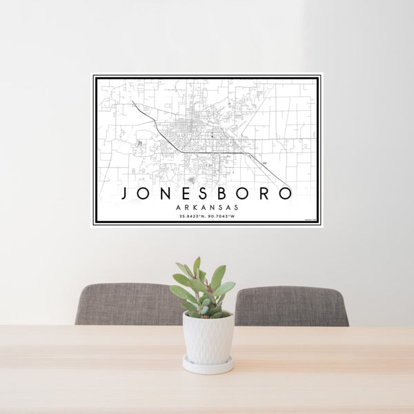 Jonesboro - Arkansas Classic Map Print