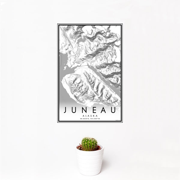 Juneau - Alaska Classic Map Print