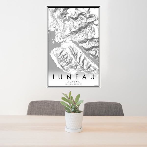 Juneau - Alaska Classic Map Print