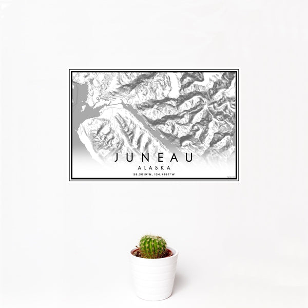 Juneau - Alaska Classic Map Print