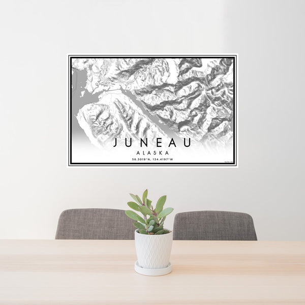 Juneau - Alaska Classic Map Print